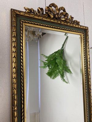 Gold and Green Mirror from Deknudt, 1970s-WZZ-828551