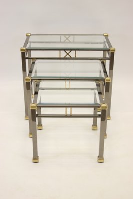 Gold and Silver Nesting Tables from Eicholtz Lindon, 1960s-EZZ-672241