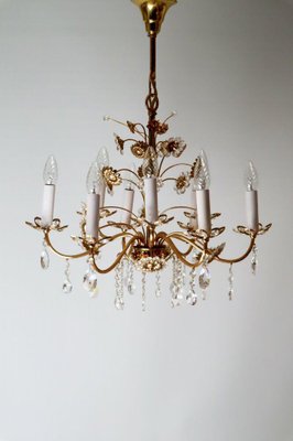 Gold Crystal Flower Chandelier from Palwa-ESB-1376751