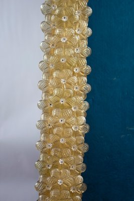 Gold Flower Mirror in Murano Glass, 1970-MBH-1267021