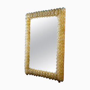 Gold Flower Mirror in Murano Glass, 1970-MBH-1267021