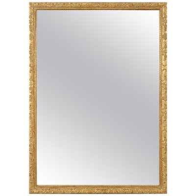 Gold Foil Hand-Carved Wooden Mirror, 1970-UZ-862861