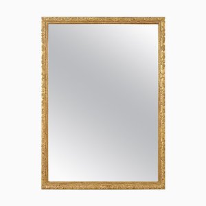 Gold Foil Hand-Carved Wooden Mirror, 1970-UZ-862861