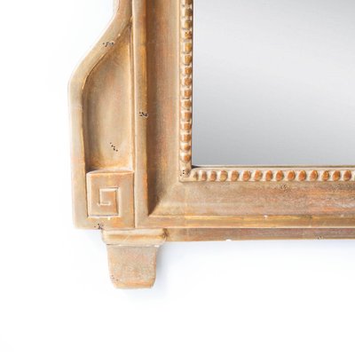 Gold Foil Hand-Carved Wooden Rectangular Mirror, 1970s-UZ-862791