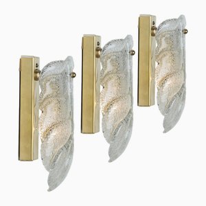 Gold Glass Murano Wall Sconces by Barovier & Toso, Italy, 1960s-VDW-2035166