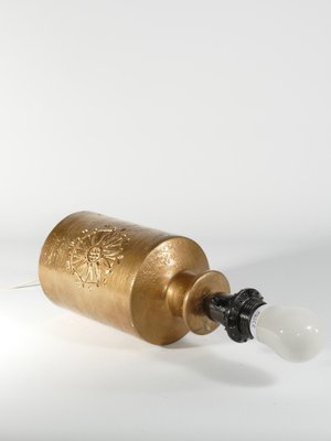 Gold Glazed Ceramic Table Lamp by Bitossi for Bergboms, 1970s-RUK-1678616