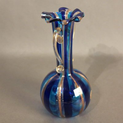 Gold Inlaid Murano Glass Vase, 1950s-WK-726045