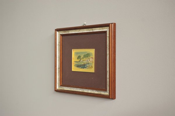 Gold Leaf Painting in Frame, 1970s-KNM-1385697