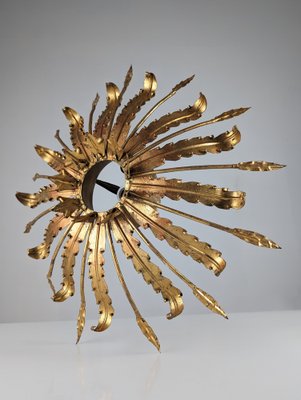 Gold Leaf Sun Lamp, 1950s-JJT-1822092