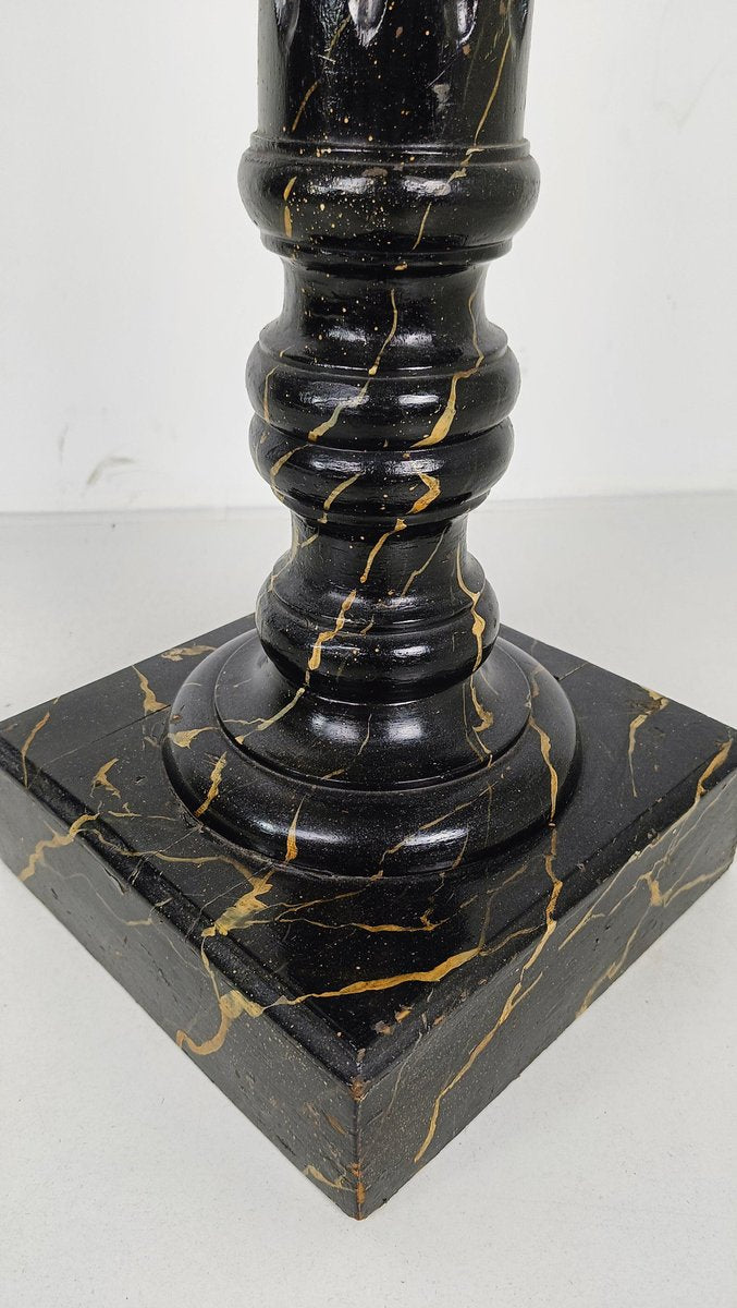 Gold Marble Painted Pillar