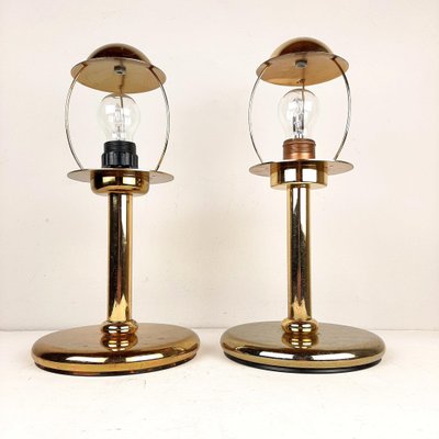 Gold Metal Table Lamps from Sijaj Hrastnik, Set of 2-WQC-842991