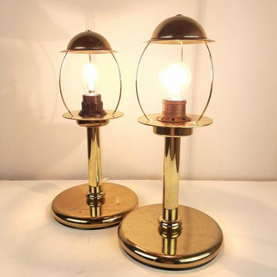 Gold Metal Table Lamps from Sijaj Hrastnik, Set of 2-WQC-842991