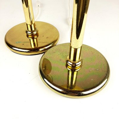 Gold Metal Table Lamps from Sijaj Hrastnik, Set of 2-WQC-842991