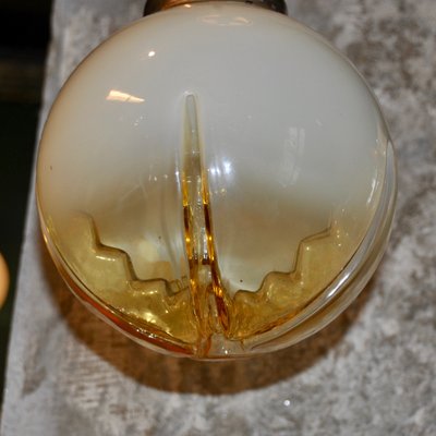 Gold Murano Glass Ceiling Lamp, 1960s-ROJ-864658