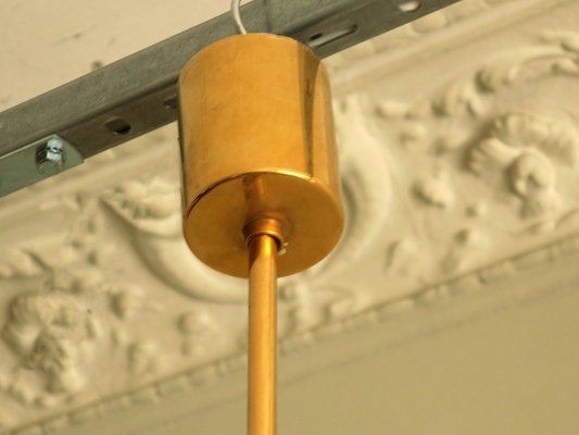 Gold-Plated Brass and Faceted Glass Chandelier from Kinkeldey, 1960s-ED-1763639