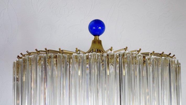 Gold-Plated Brass Glass Murano Glass Floor Lamp from Venini, 1990s-NGU-1719494