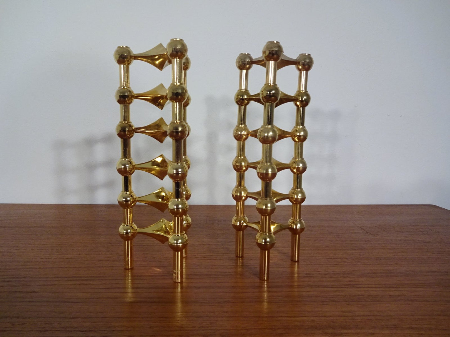 Gold-Plated Candleholders by Ceasar Stoffi & Fritz Nagel for BMF, 1960s, Set of 12