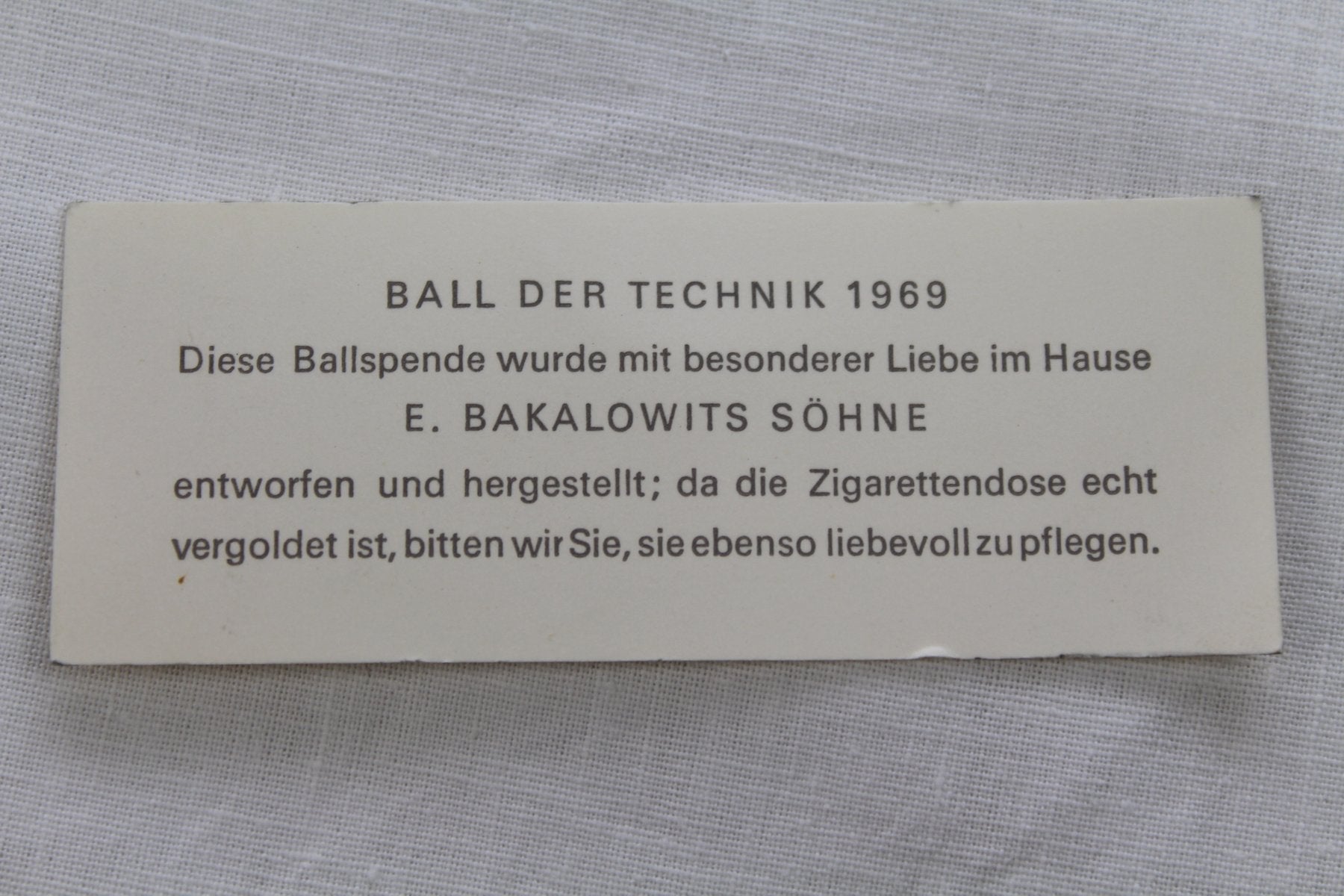 Gold-Plated Cigarette Case by E. Bakalowits for Bakalowits & Söhne, 1960s