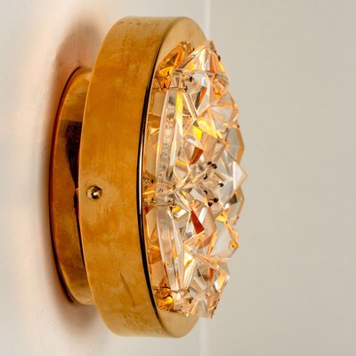 Gold-Plated Crystal Glass Wall Light by Kinkeldey for Bakalowits & Söhne, Germany, 1970s-VDW-1300443