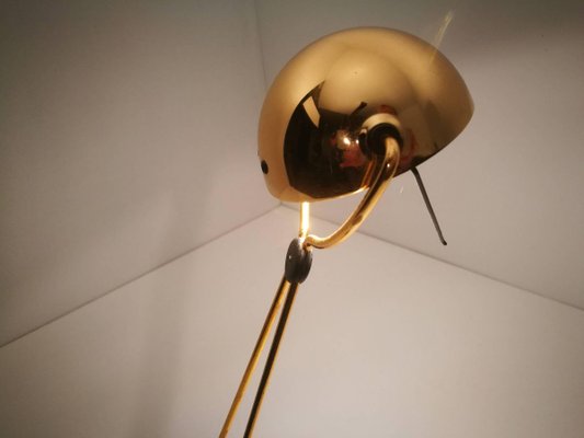 Gold-Plated Halogen Floor and Table Lamp from Stefano Cevoli, Italy, 1980s, Set of 2-VDW-839166