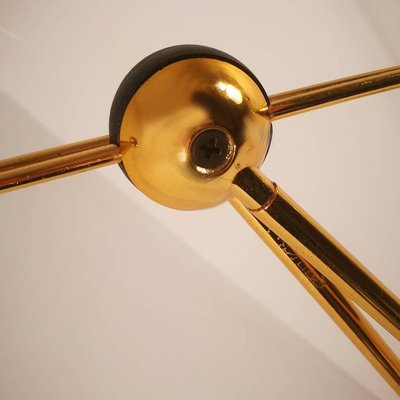 Gold-Plated Halogen Floor and Table Lamp from Stefano Cevoli, Italy, 1980s, Set of 2-VDW-839166