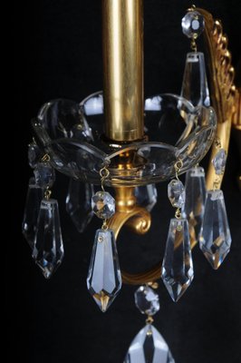 Gold-Plated Sconces, 20th Century, Set of 2-FLW-1402131