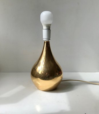 Gold Plated Teardrop Table Lamp by Hugo Asmussen, 1960s-LCR-942353