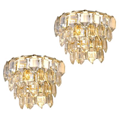 Gold-Plated Wall Sconces by Bakalowits & Söhne, 1960s, Set of 2-VDW-713168