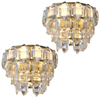 Gold-Plated Wall Sconces by Bakalowits & Söhne, 1960s, Set of 2-VDW-713168