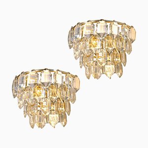 Gold-Plated Wall Sconces by Bakalowits & Söhne, 1960s, Set of 2-VDW-713168