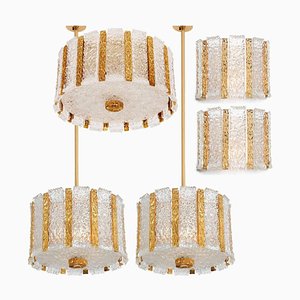 Gold-Plated Wall Sconces in the Style of Kalmar, 1960, Set of 2-VDW-1765712