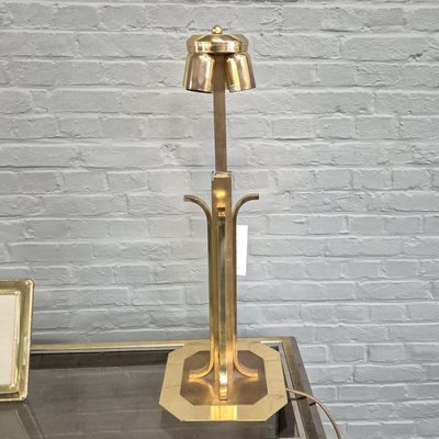 Gold Table Lamp from Belgo Chrom, 1980s-OLQ-2033033