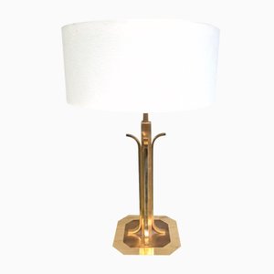 Gold Table Lamp from Belgo Chrom, 1980s-OLQ-2033033