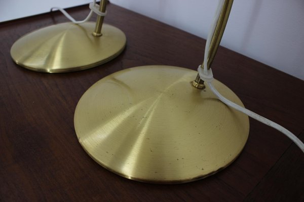 Gold Table Lamps from Napako, 1960s, Set of 2-TZ-602085