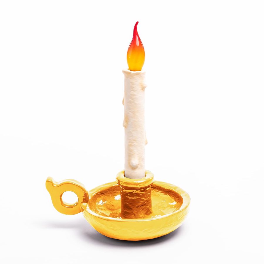 Resin Portable Lamp Bugia Lamp by Seletti #Gold
