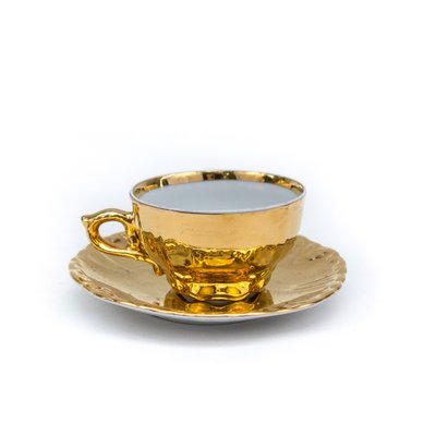 Golden 6-Person Tea Service, Set of 15-FSD-1311901