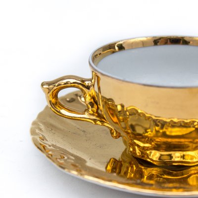 Golden 6-Person Tea Service, Set of 15-FSD-1311901