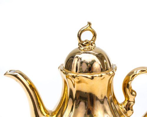 Golden 6-Person Tea Service, Set of 15-FSD-1311901