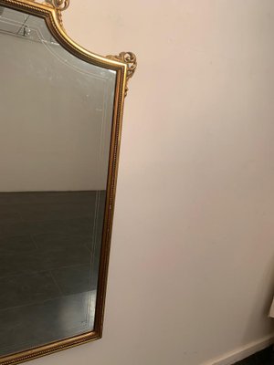 Golden Back Mirror with Parallel Lines, 1950s-IJR-1410927