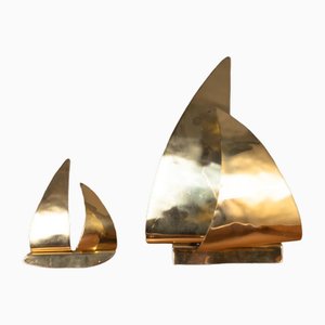 Golden Boat Ornaments, Set of 2-SRP-1735809