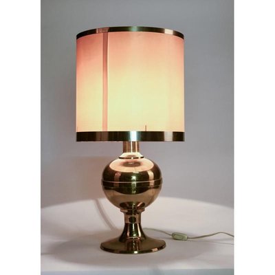 Golden Brass Lamp, 1980s-RAQ-774850