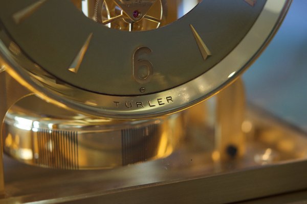 Golden Brass Türler Clock from Jaeger-LeCoultre-LA-1355082