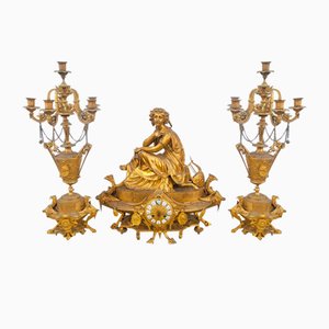 Golden Bronze Garnish, 1800s, Set of 3-SYQ-1767727