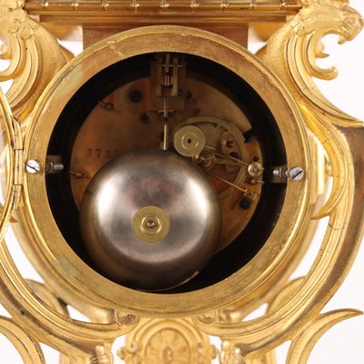 Golden Bronze Support Clock-VMM-1730151