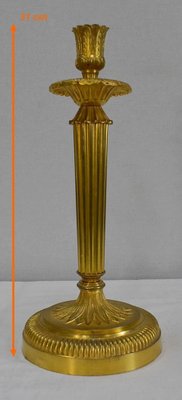 Golden Bronze Torches, Early 20th Century, Set of 2-RVK-1032820