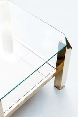 Golden Coffee Table from Belgo Chrom / Dewulf Selection, 1970s-FSD-565298