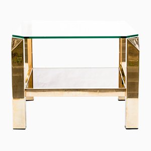 Golden Coffee Table from Belgo Chrom / Dewulf Selection, 1970s-FSD-565298