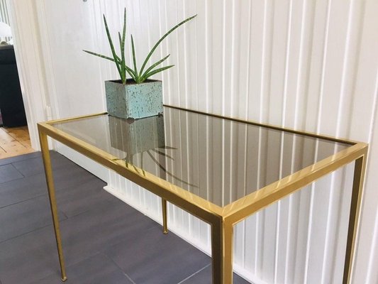 Golden Coffee Table, Germany, 1950s-WSA-831207