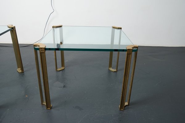 Golden Coffee Tables by Peter Ghyczy, 1970s, Set of 2-CIP-1259408