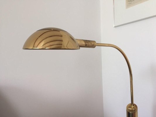 Golden Floor Lamp by Florian Schulz, 1960s-WSA-831309